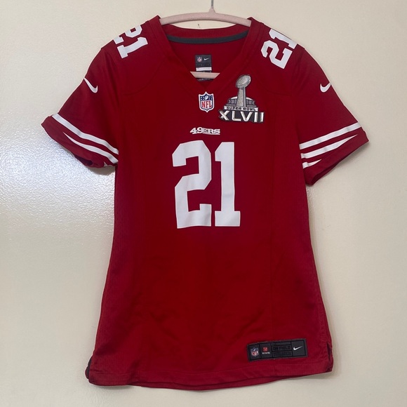 NFL Tops - NFL 49ers Red Jersey with Super Bowl Patch